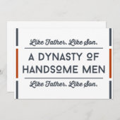 Grappige vaders dagkaarten van zoon bedankkaart (Voorkant / Achterkant)