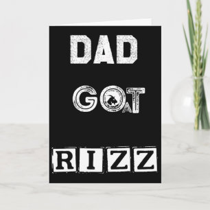 Grappige vadersdag Papa Krijgt Geit Rizz Grappen T Kaart