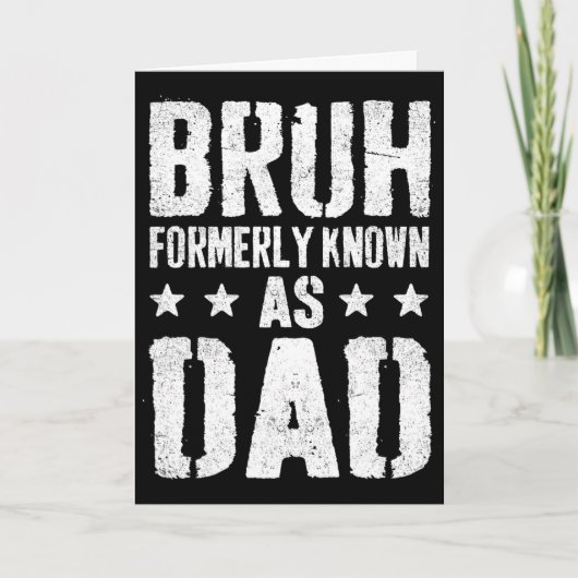 Grappige vadersdag vader papa papa Oom Voormalig K Kaart (Voorkant)
