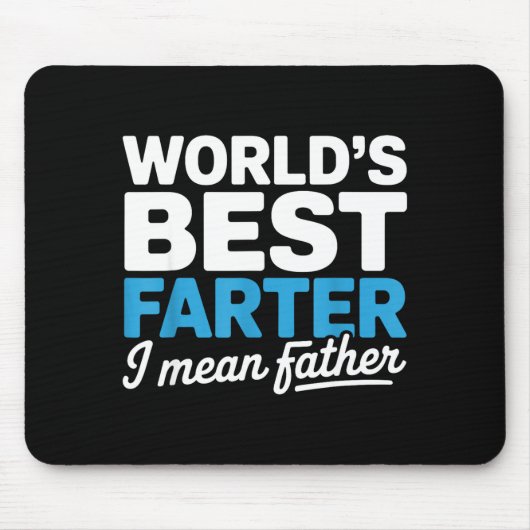 Grappige vadersdag woorden farters bedoel vader pa muismat (Voorkant)