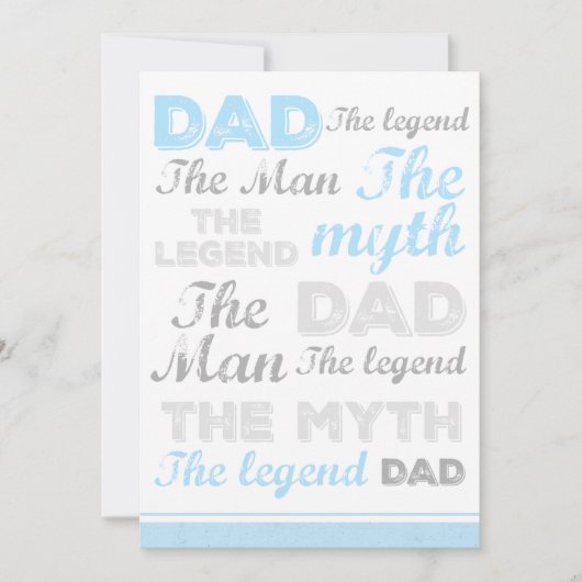 Grappige vadersdagkaarten Citaat Typografie Bedankkaart (Voorkant)