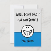 Grappige vadersdagkaarten Koele Humor Kaart (Voorkant)