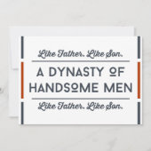 Grappige vadersdagkaarten van zoon bedankkaart (Voorkant)