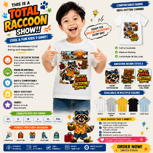 Grappige Vakantie Chaos Cartoon Ontwerp Tri-Blend Shirt