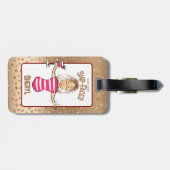 Grappige Vakantie Cruise Meisjes Trip Weekend Spar Bagagelabel (Achterkant horizontaal)