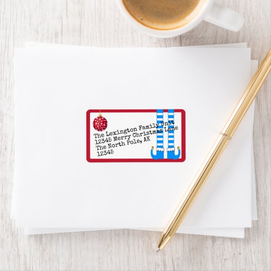 Grappige vakantie elf benen etiket (Insitu)