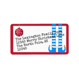 Grappige vakantie elf benen etiket