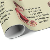 Grappige vakantie gastvrouw geschenken kerstmis ni cadeaupapier (Rol Hoek)