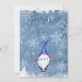 Grappige Vakantie Gnomes Fotokaart Feestdagenkaart (Achterkant)