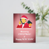 Grappige vakantie groeten briefkaart (Staand voorkant)