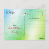 Grappige Vakantie Kerstmis Toilet Roll Tree Green Briefkaart (Achterkant)