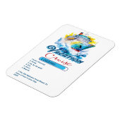 Grappige vakantie laden cruise schip deur magneet (Linkerzijde)