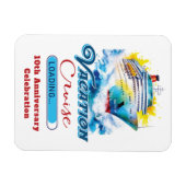 Grappige vakantie laden Jubileum Cruise Magneet (Horizontaal)