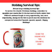 Grappige vakantie overlevingstips van een Afrikaan Mok