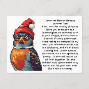 Grappige vakantie overlevingstips van een Amerikaa Briefkaart