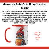 Grappige vakantie overlevingstips van een Amerikaa Mok