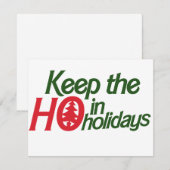 Grappige Vakantie T-Shirts Feestdagenkaart (Voorkant / Achterkant)