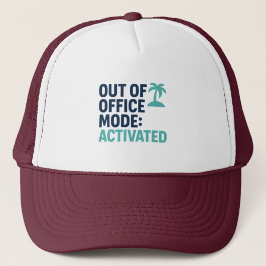 Grappige vakantie Trucker Hat – Work Break Gift Pet (Voorkant)