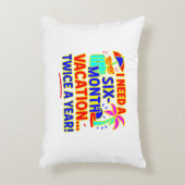 Grappige vakantie van zes maanden accent kussen (Voorkant(Verticaal))
