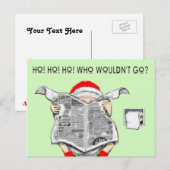 grappige vakantiekaart feestdagenkaart (Voorkant / Achterkant)