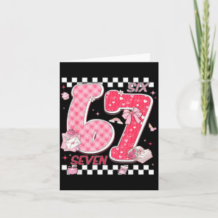 Grappige Valentijn 67 Six Seven Meme Nk Boog Jonge Kaart