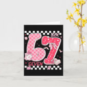 Grappige Valentijn 67 Six Seven Meme Nk Strik Jong Kaart (Gele Bloem)