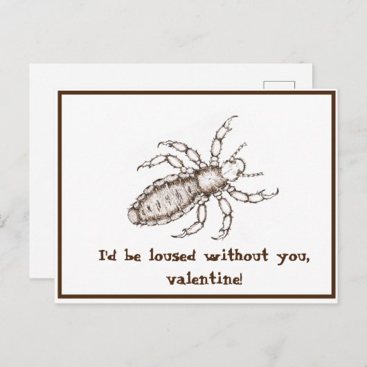 grappige valentijn briefkaart (Voorkant / Achterkant)