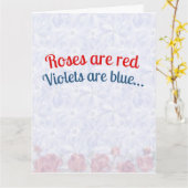 Grappige Valentijn citaten Kaart (Gele Bloem)