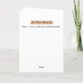 Grappige Valentijn - Cupido, Feestdagen Kaart (Achterkant)