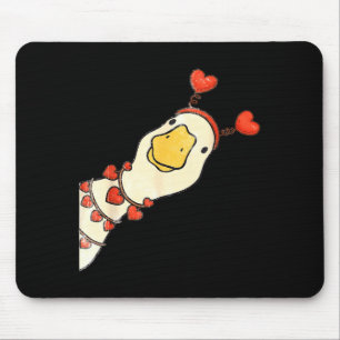 Grappige Valentijn Dwaze Ganzen Eend Hart Liefde M Muismat