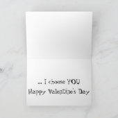 Grappige Valentijn Gekke dierlijke Humor Feestdagen Kaart (Binnen)