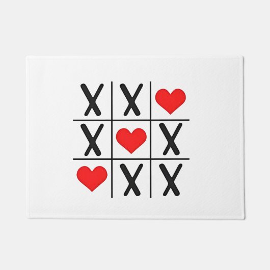 Grappige Valentijn Harten Koppels Matching Lovers Deurmat (Voorkant)
