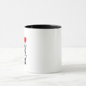 Grappige Valentijn Harten Koppels Matching Lovers Mok (Midden)