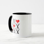 Grappige Valentijn Harten Koppels Matching Lovers Mok (Voorkant links)