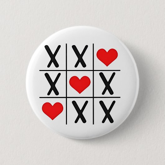 Grappige Valentijn Harten Koppels Matching Lovers Ronde Button 5,7 Cm (Voorkant)