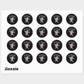 Grappige Valentijn Hey Cupido Ronde Sticker (Vel)