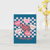 Grappige Valentijn Hoofdletter Liefdeshart  Kaart (Gele Bloem)