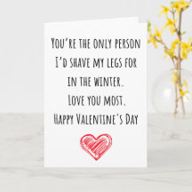 Grappige Valentijn Ik Heb Mijn Benen Geschoren