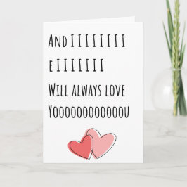 Grappige Valentijn Ik Zal Je Altijd Liefhebben Vou Kaart