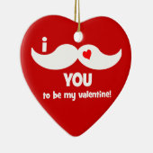 grappige valentijn keramisch ornament (Rechts)