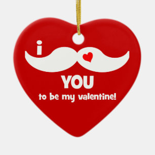 grappige valentijn keramisch ornament