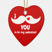 grappige valentijn keramisch ornament (Links)