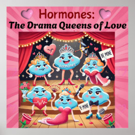 Grappige Valentijn kunst Poster