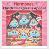 Grappige Valentijn kunst Sticker (Vel)