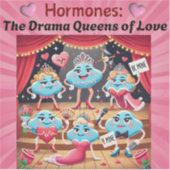 Grappige Valentijn kunst Sticker (Voorkant)