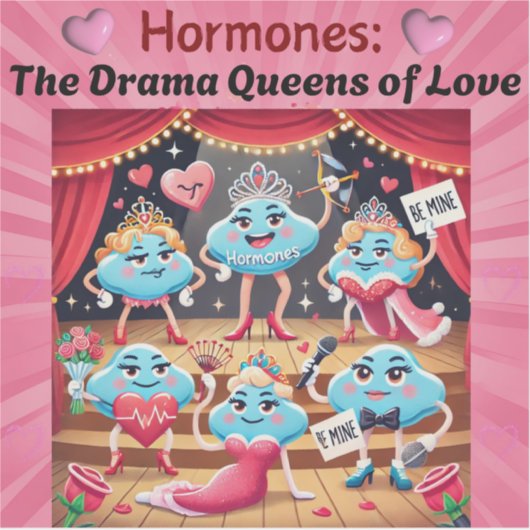 Grappige Valentijn kunst Sticker (Voorkant)