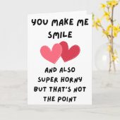 Grappige Valentijn Maakt Me Lachen Geplooid Kaart (Gele Bloem)