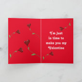 Grappige Valentijn met Basset Hound en Hearts Feestdagen Kaart (Binnen)