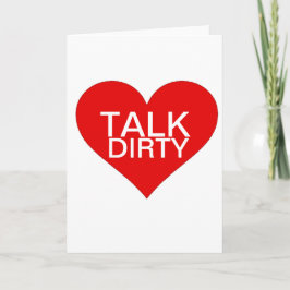 Grappige valentijn praat smerige liefde bestseller feestdagen kaart