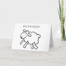 GRAPPIGE Valentijn Schaap Woolly zijn mijn Valenti Feestdagen Kaart